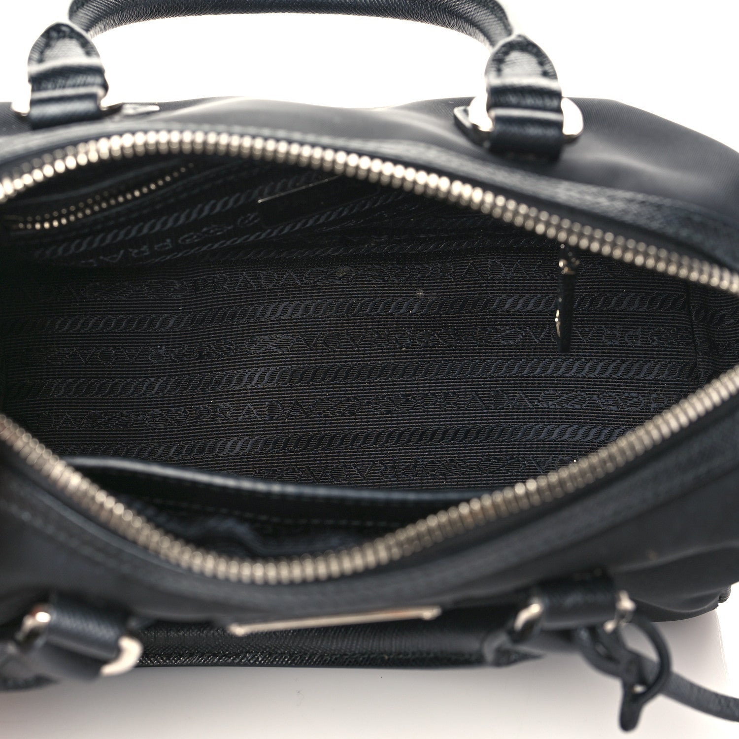 Prada Nylon Saffiano Re-Edition 2005 Top Handle Crossbody Bag Black 5 of 6