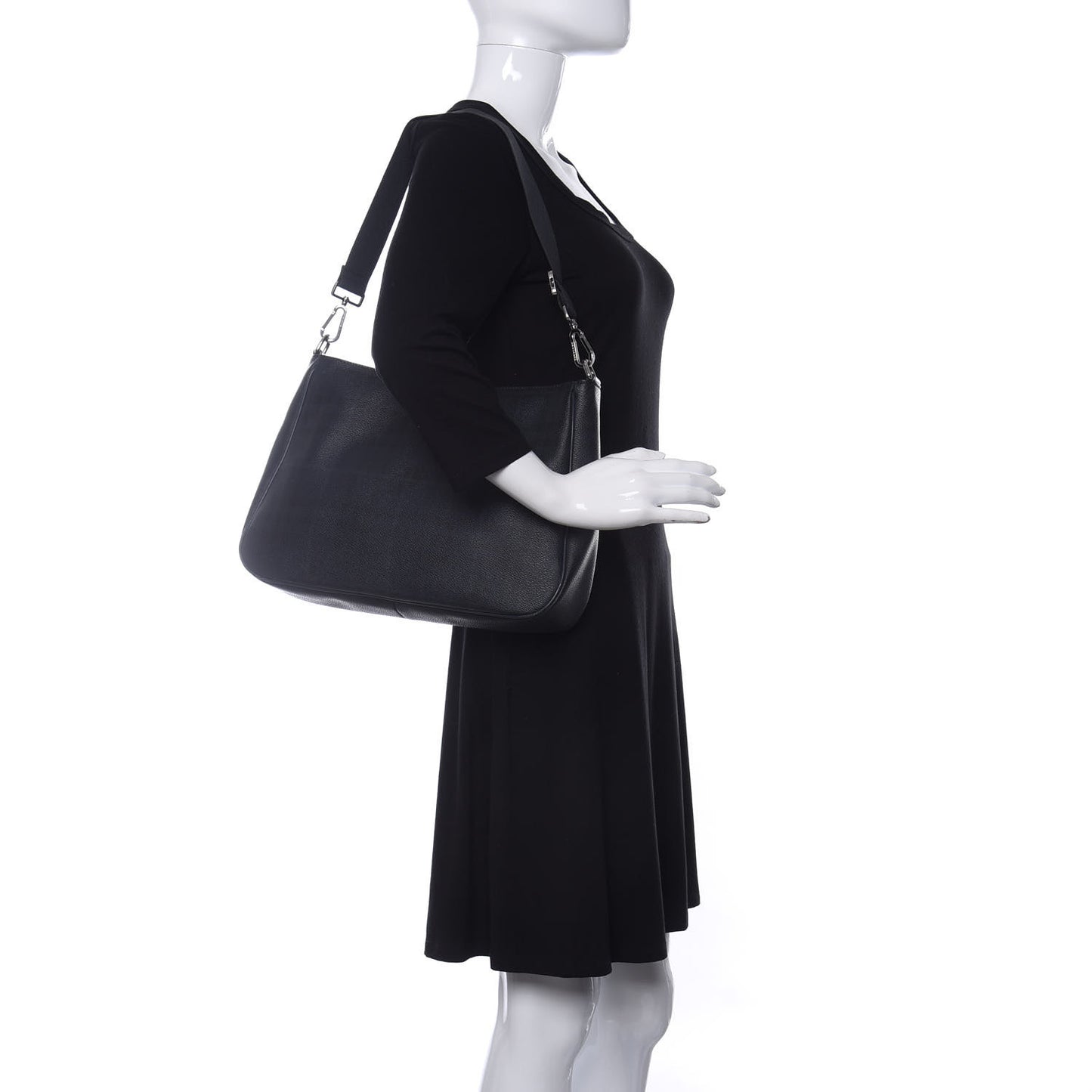 Haymarket Check Shoulder Bag Blue Black