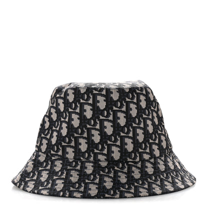 Christian Dior Nylon Oblique Reversible Teddy-D Brim Bucket Hat Blue 3 of 9