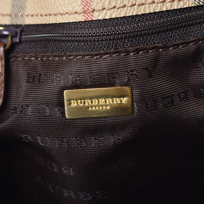 Burberry Haymarket Check Drawstring Bucket Bag Brown 6 of 10