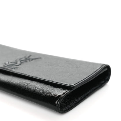 Saint Laurent Textured Patent Monogram Small Belle De Jour Clutch Black 9 of 9