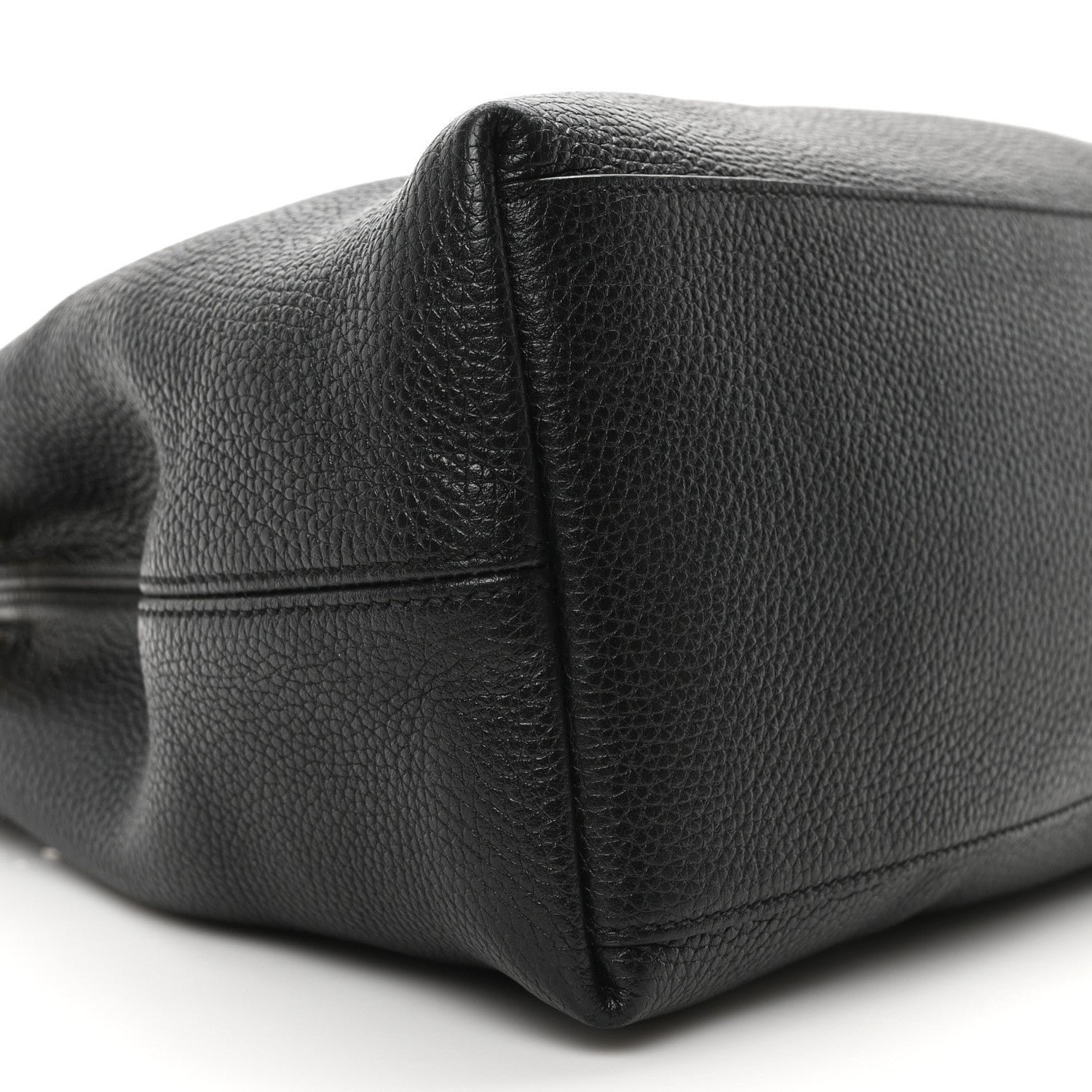 Gucci Pebbled Calfskin Medium Soho Chain Shoulder Bag Black 9 of 10