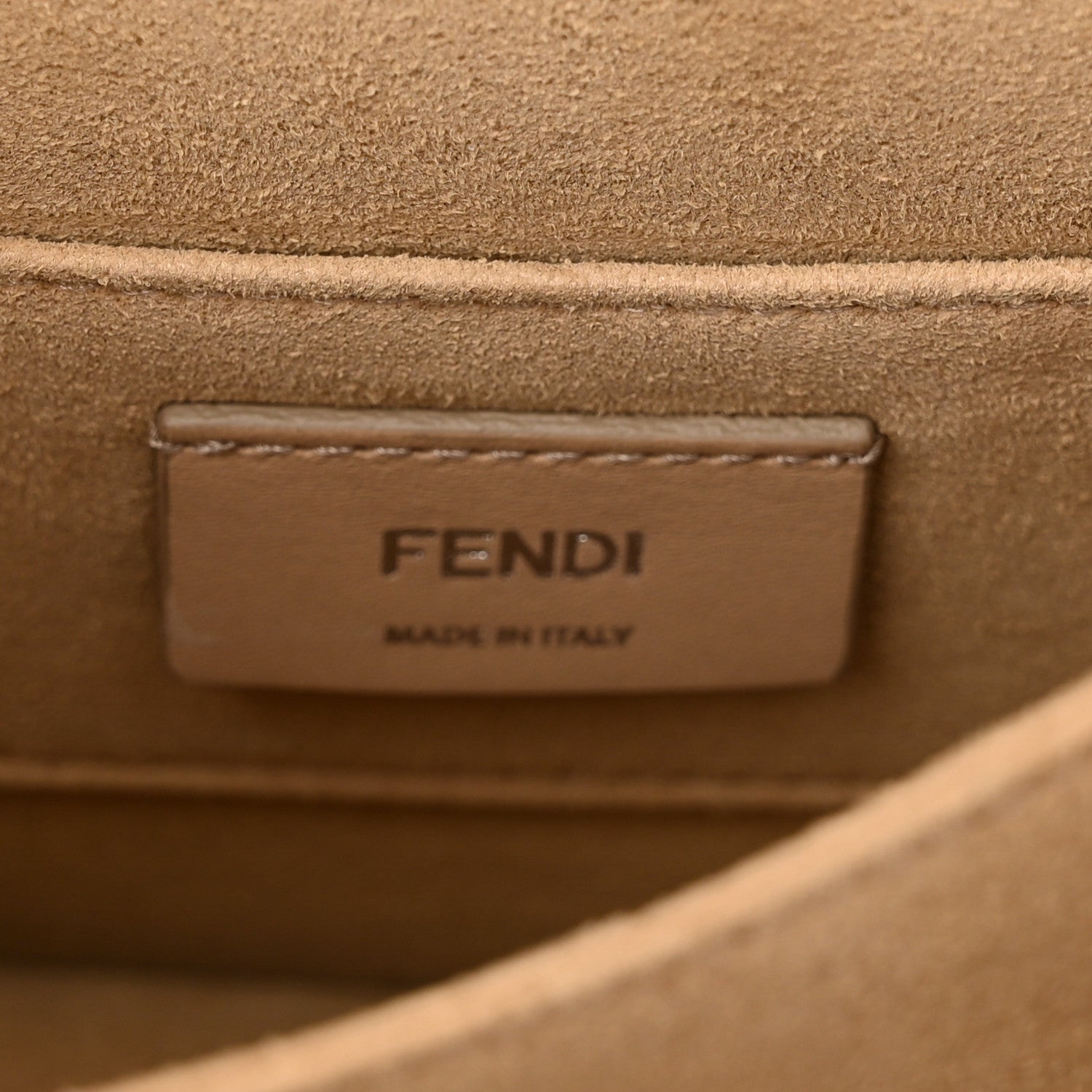 Fendi Vitello Shiny Nappa Bi-Color FF 1974 Lace Up Bow Embossed Small Kan I Shoulder Bag Maya Black Fragola 6 of 11