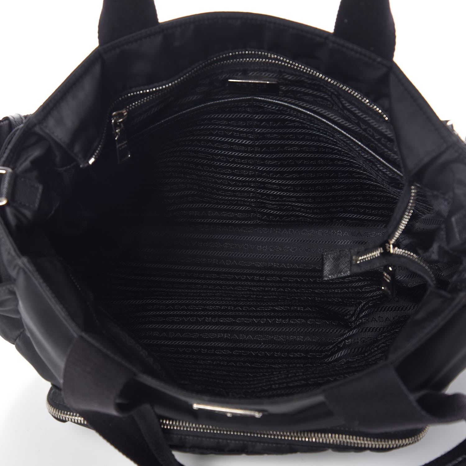 Prada Tessuto Nylon Vela Diaper Bag Black 9 of 11