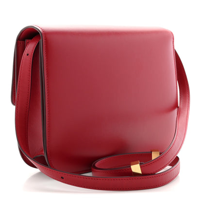 Celine Box Calfskin Medium Classic Box Flap Bag Red 3 of 12