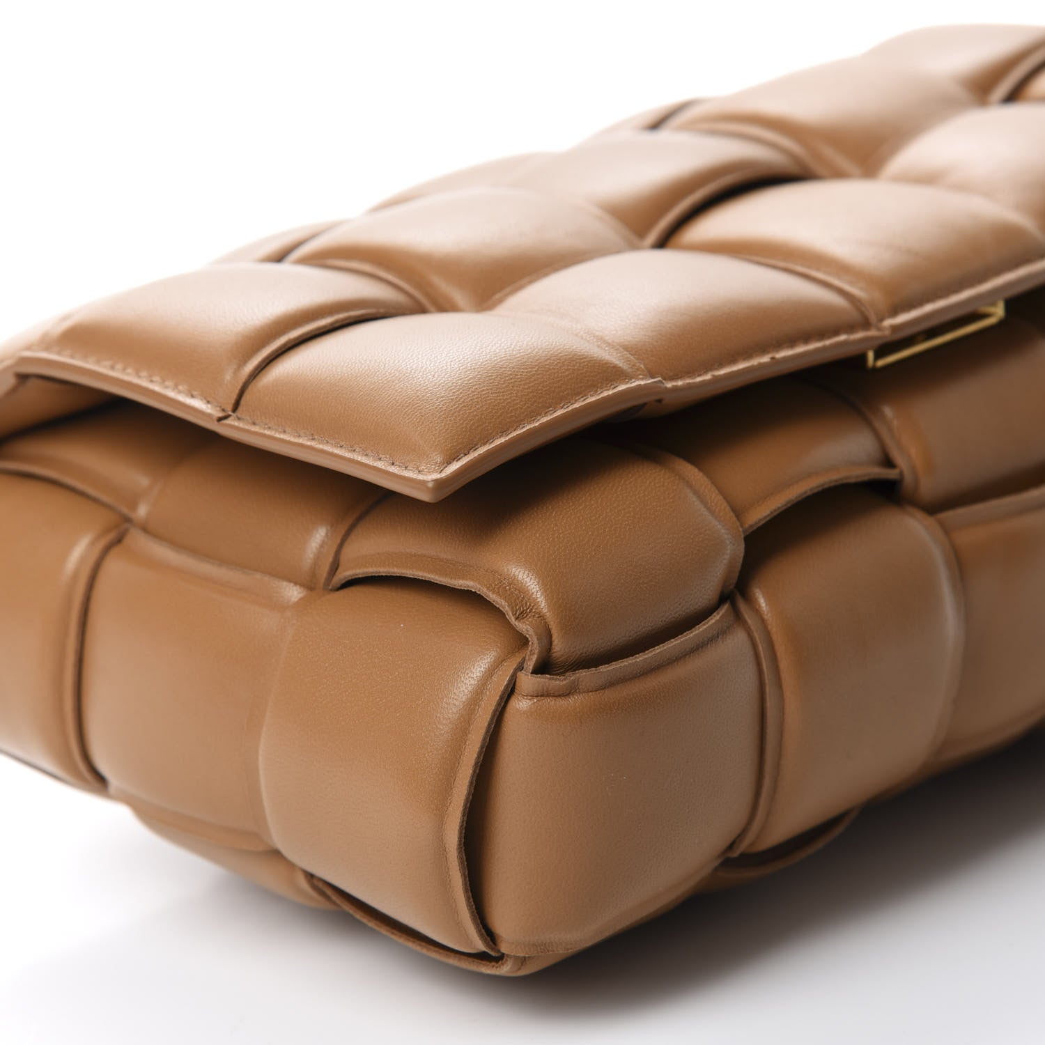Bottega Veneta Nappa Maxi Intreccio Padded Cassette Crossbody Bag Caramel 6 of 9