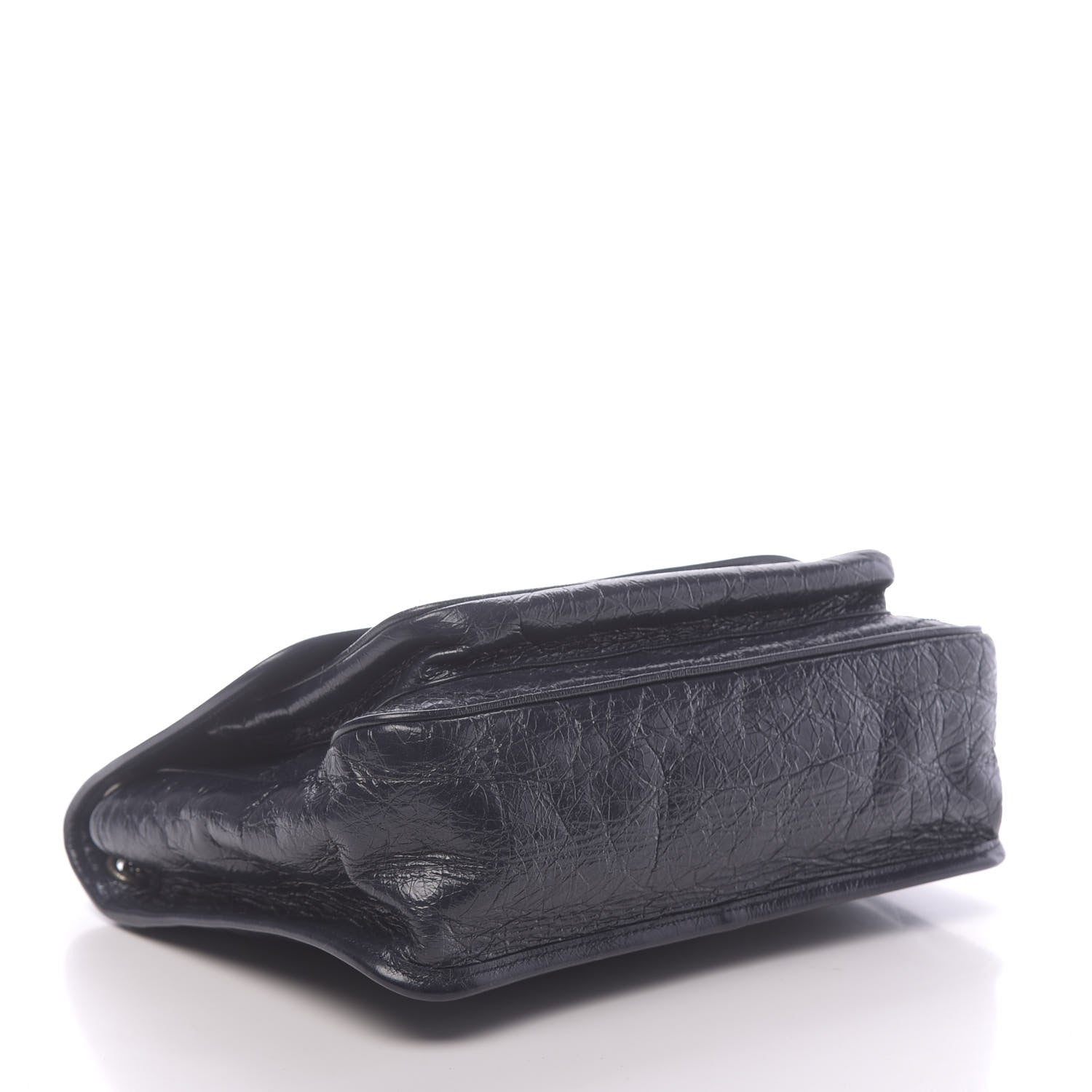 Saint Laurent Crinkled Calfskin Matelasse Monogram Medium Niki Chain Satchel Deep Marine 4 of 11