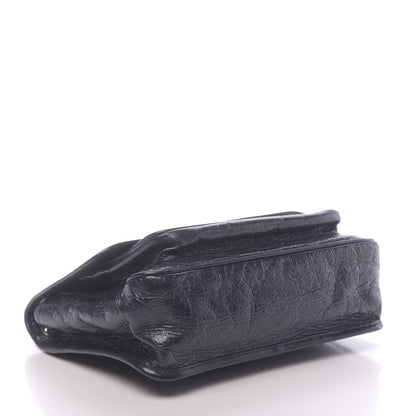 Saint Laurent Crinkled Calfskin Matelasse Monogram Medium Niki Chain Satchel Deep Marine 4 of 11