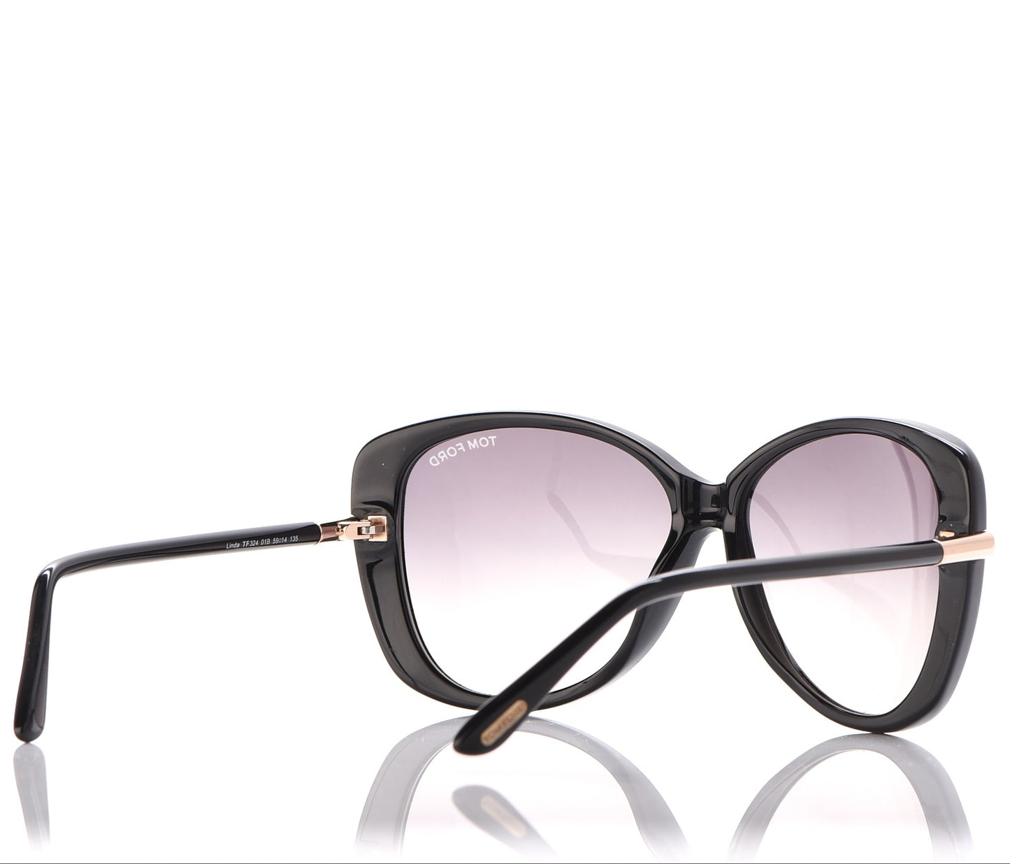 Linda Butterfly Sunglasses TF324 Black