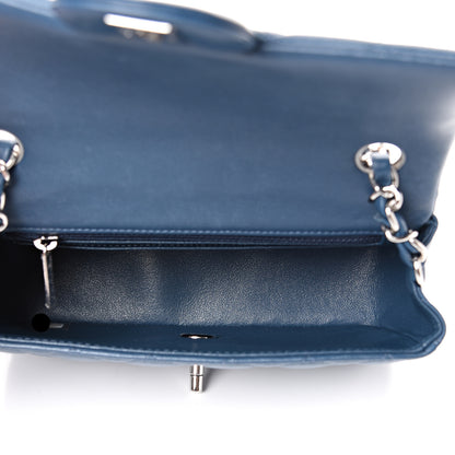 Chanel Lambskin Quilted Mini Rectangular Flap Dark Blue 4 of 12