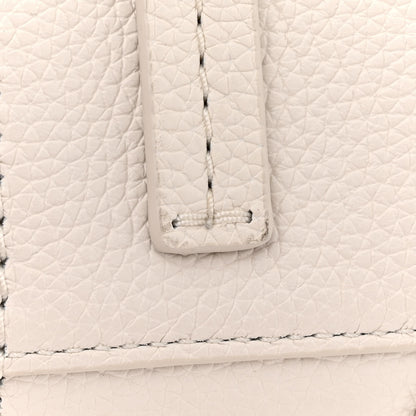 Marc Jacobs Grained Calfskin Medium The Tote Bag Cotton Silver 15 of 15