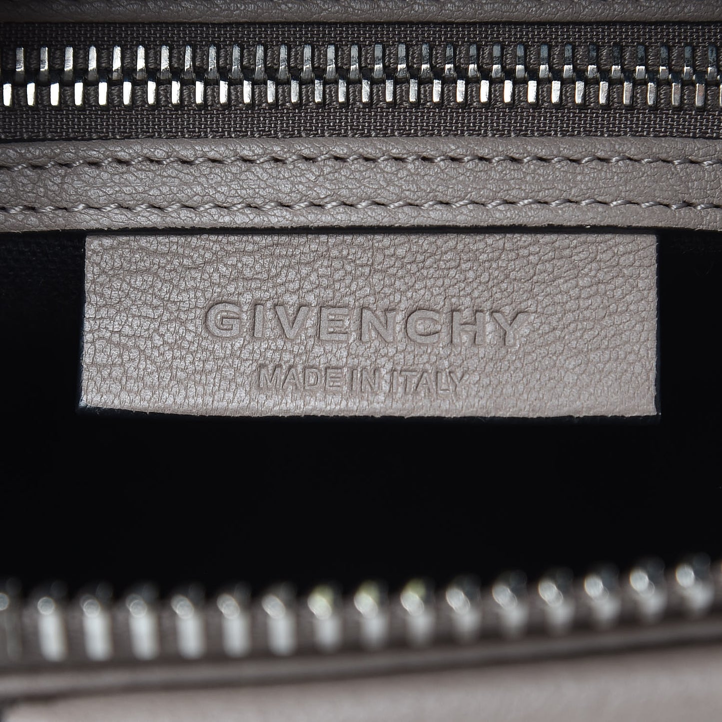 Calfskin Mini Antigona Storm Grey