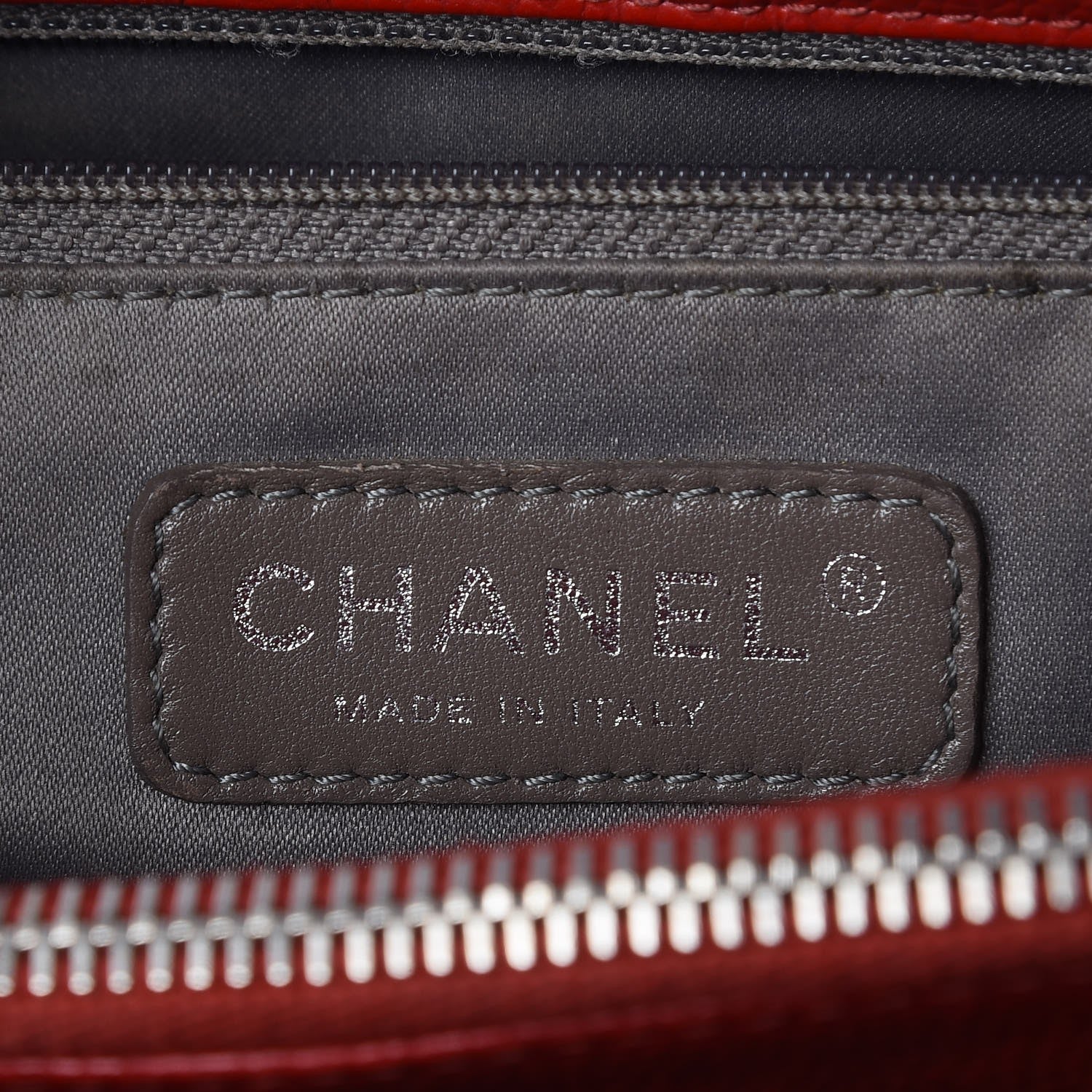 Chanel Caviar Quilted Grand Shopping Tote GST Red 6 of 7