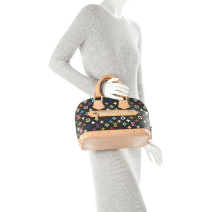 Louis Vuitton Monogram Multicolor Alma Black 2 of 7