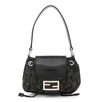 Fendi Zucca Mini Shoulder Bag Black 1 of 13