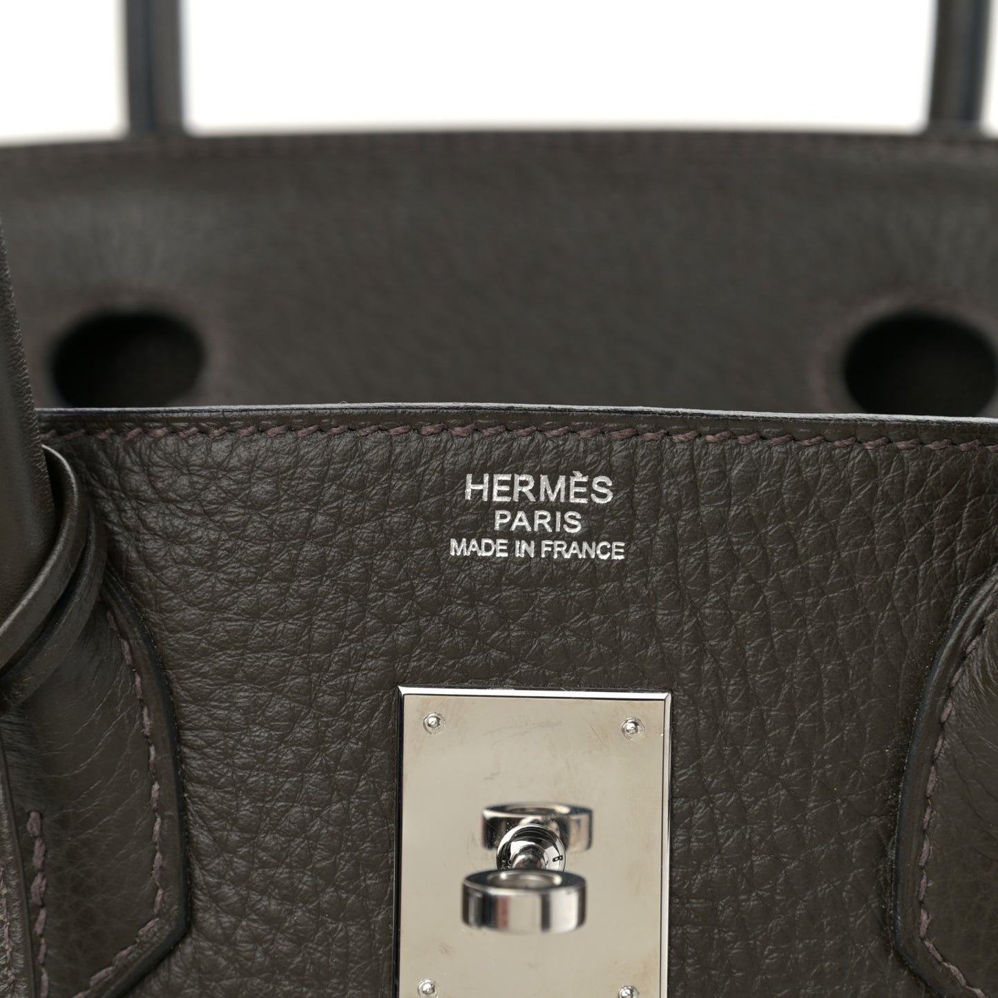 Taurillon Clemence Birkin 30 Vert Bronze