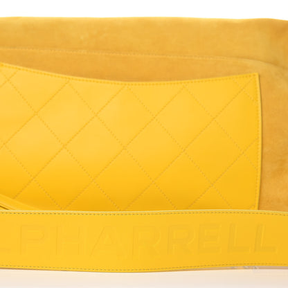 Chanel X PHARRELL WILLIAMS Suede Lambskin Oversized Waist Belt Bag Jaune Yellow 11 of 15
