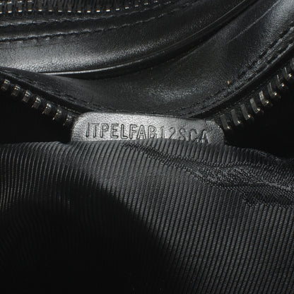 Burberry Prorsum Calfskin Studded Knight Satchel Black 9 of 9