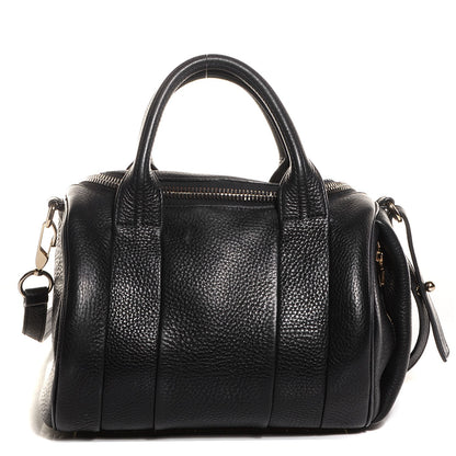 Alexander Wang Pebbled Lambskin Rockie Black Silver Hardware 1 of 9