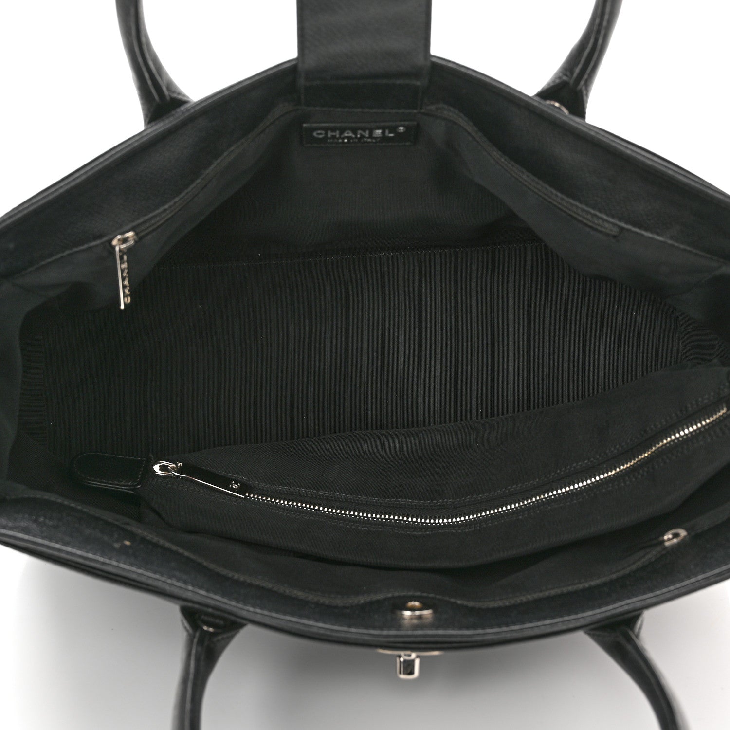 Chanel Calfskin Cerf Executive Shopper Tote Black 5 of 12