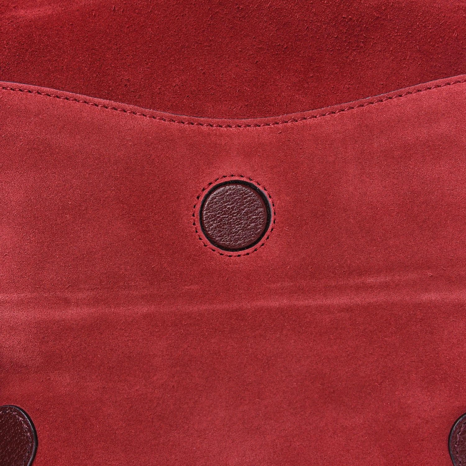 Gucci Suede Web Small Neo Vintage Double Flap Messenger Bag Romantic Cherry Chardonnay 10 of 12