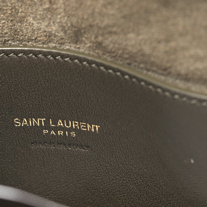 Saint Laurent Lambskin Pochon Shoulder Bag Light Musk 6 of 10