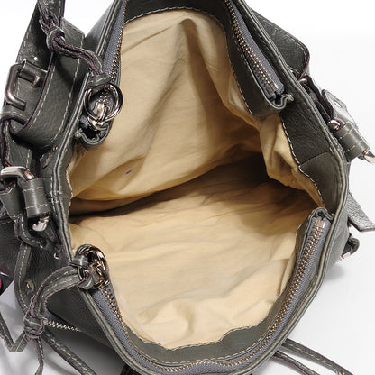 Chloe Leather Large Paddington Shoulder Bag Grey 5 of 11