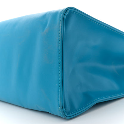 Telfar Vegan Leather Medium Shopping Bag Cyan 9 of 14