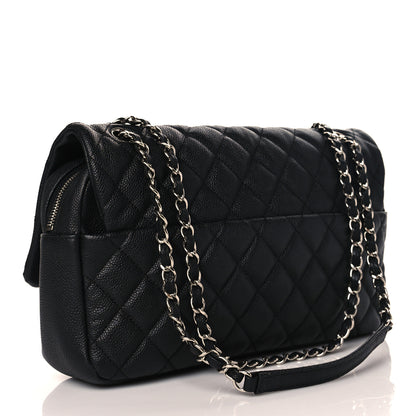 Chanel Caviar Quilted Jumbo Easy Flap Black 3 of 11