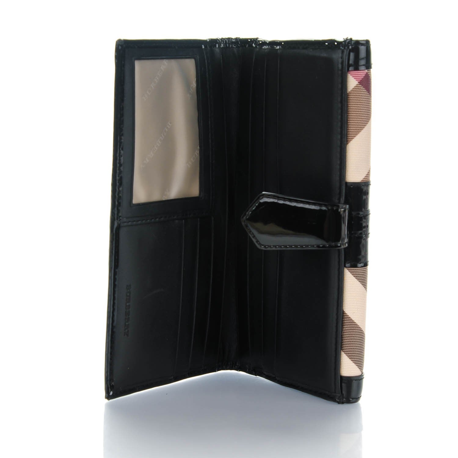 Burberry Supernova Check Penrose Continental Wallet Black 5 of 9