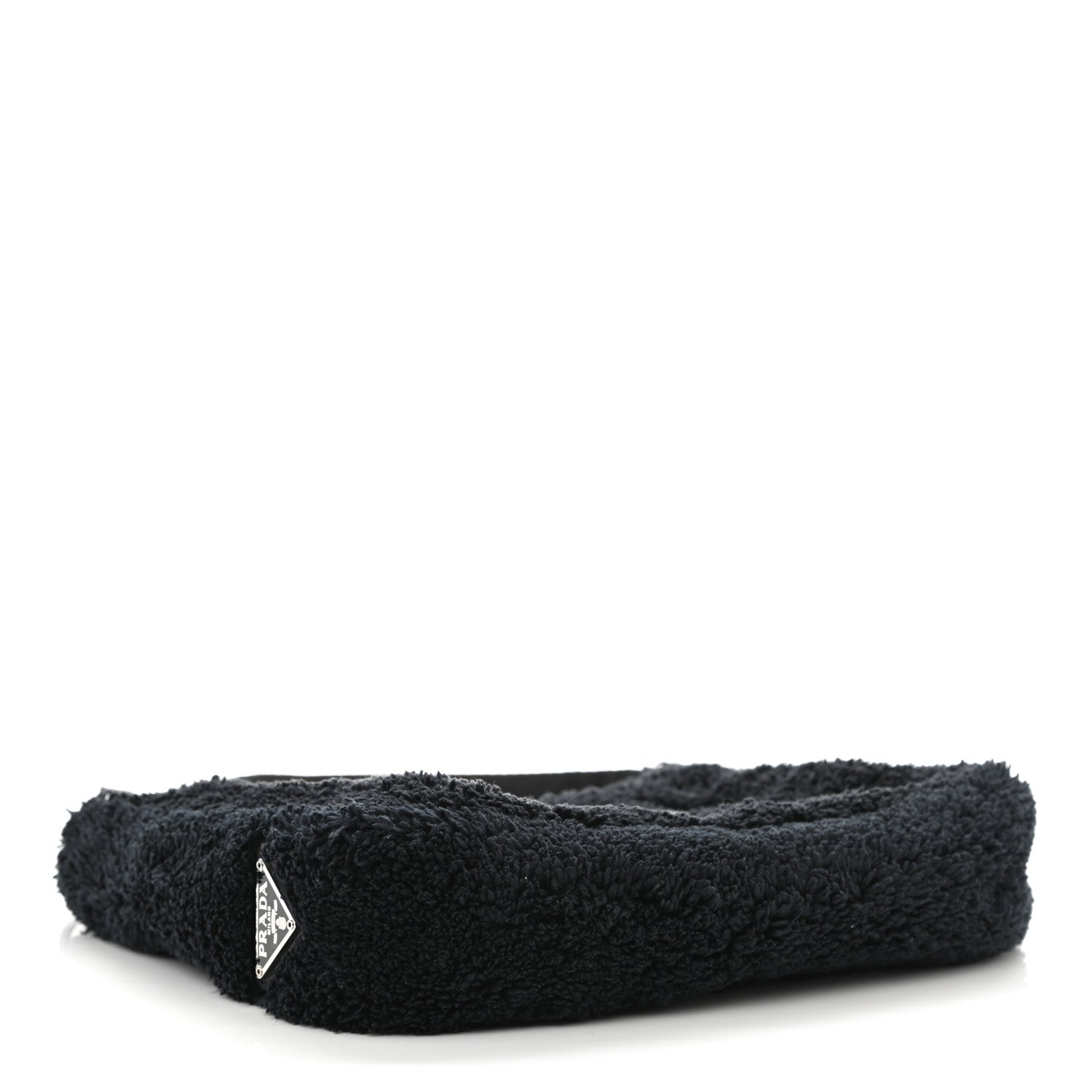 Prada Terry Cloth Mini Re-Edition 2000 Bag Black White 4 of 8