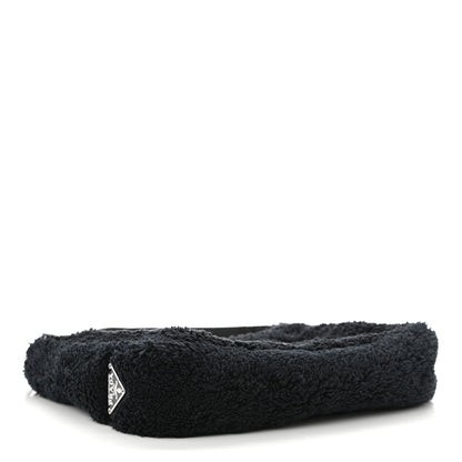 Prada Terry Cloth Mini Re-Edition 2000 Bag Black White 4 of 8