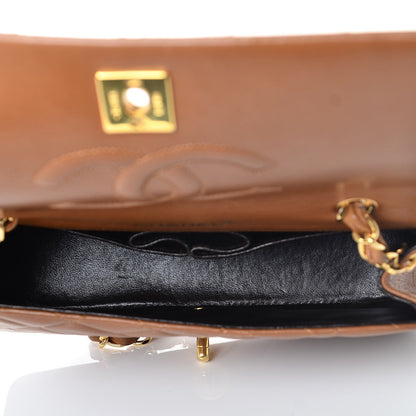 Chanel Lambskin Quilted Small Single Flap Bag Brown 5 of 13