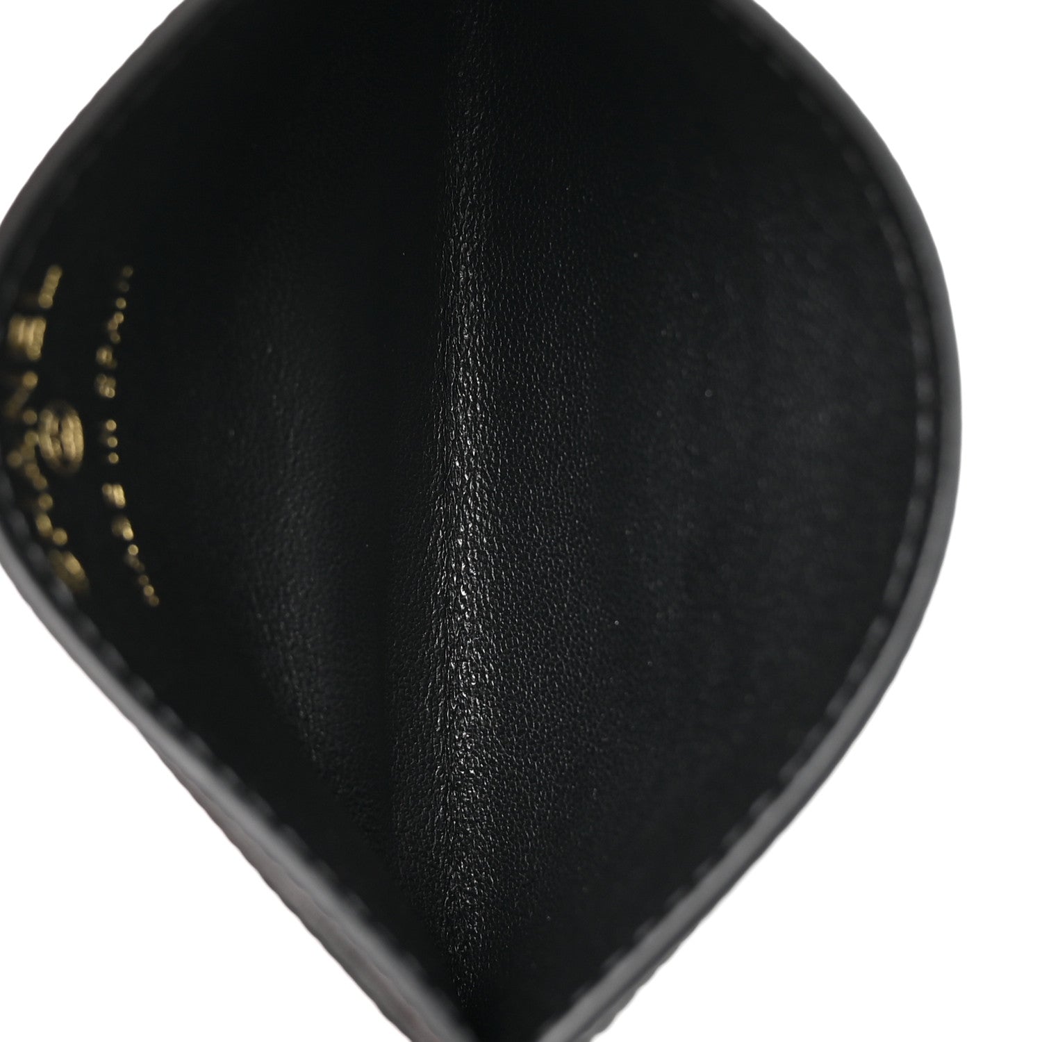 Chanel Calfskin Lizard Embossed Card Holder Black 5 of 8