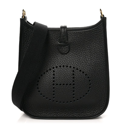 Hermes Taurillon Clemence Evelyne TPM Black 1 of 11