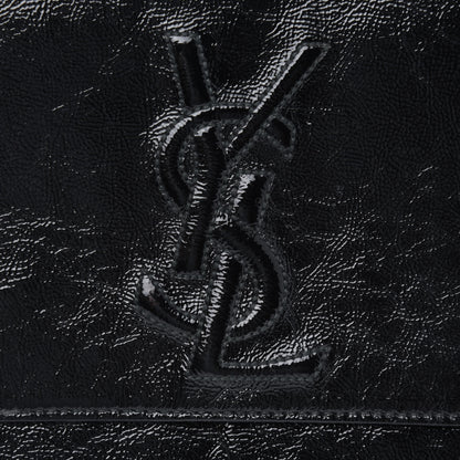 Saint Laurent Textured Patent Monogram Belle De Jour Clutch Black 4 of 4