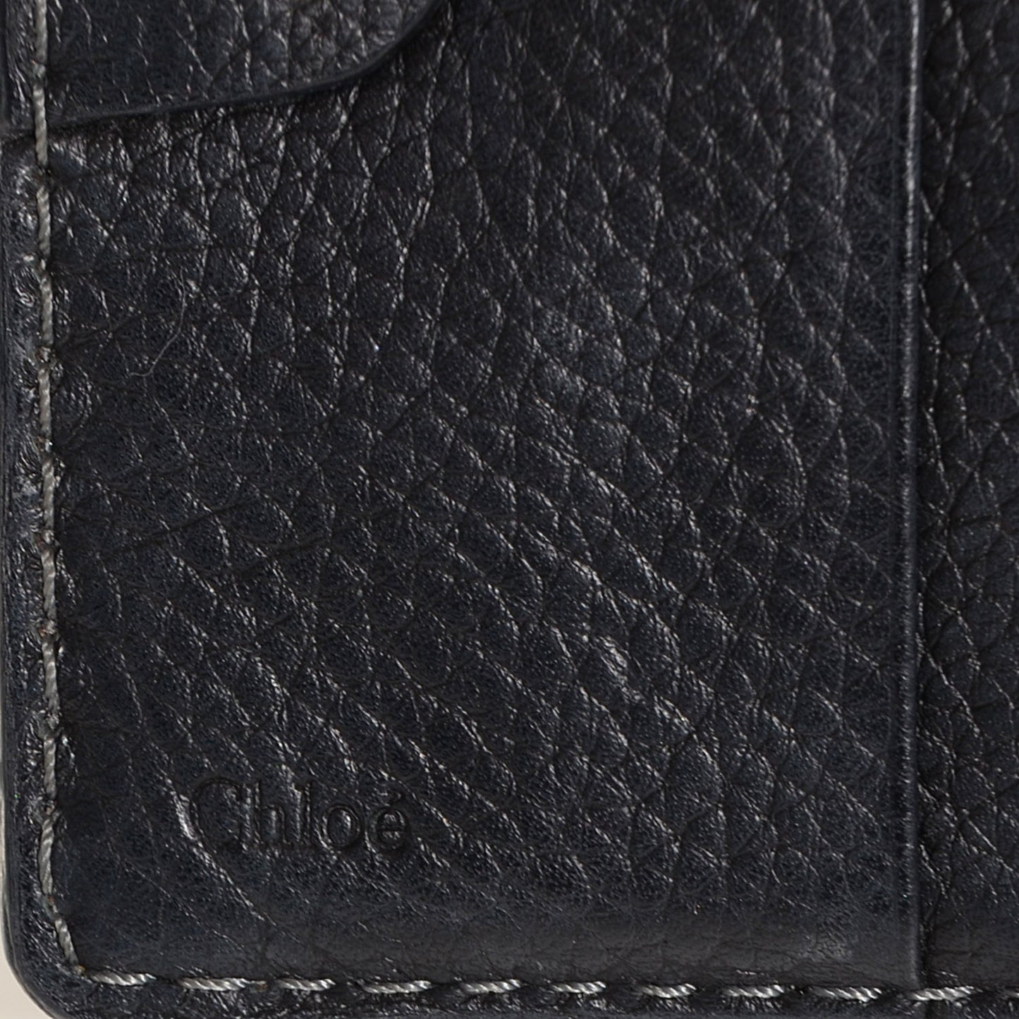 Calfskin Marcie Square Wallet Black