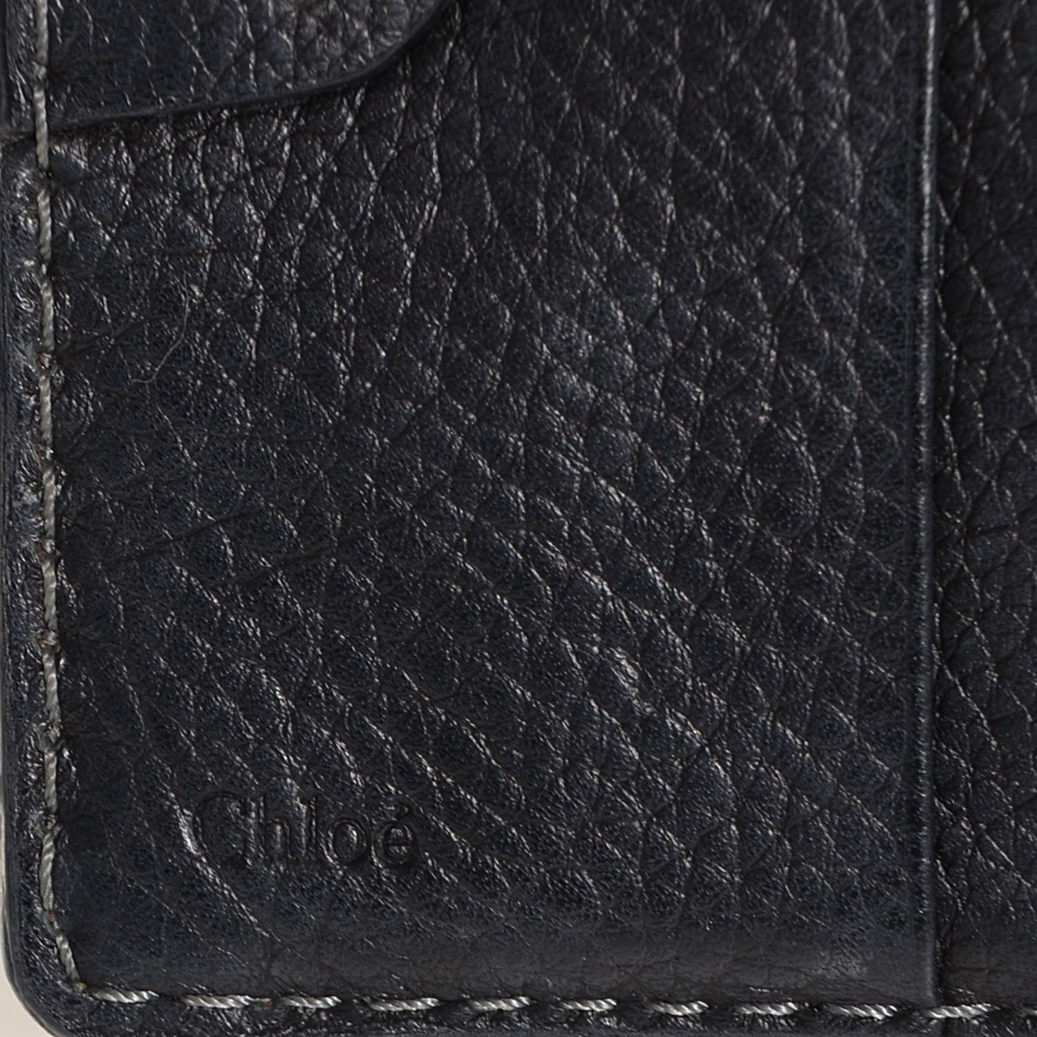 Chloe Calfskin Marcie Square Wallet Black 8 of 9