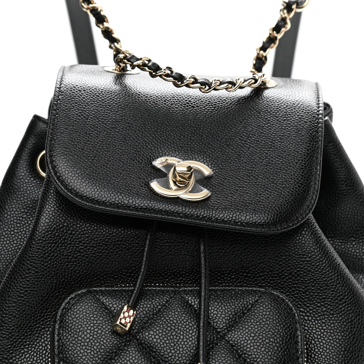 Caviar Quilted Mini Business Affinity Backpack Black