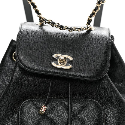 Chanel Caviar Quilted Mini Business Affinity Backpack Black 8 of 11