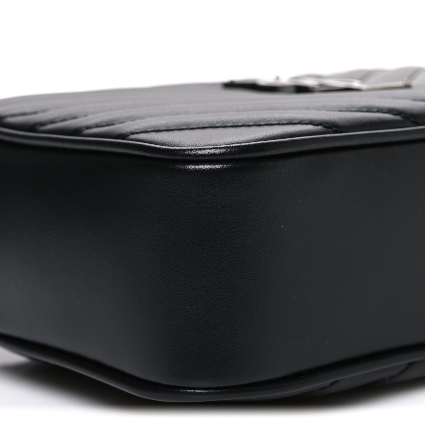 Calfskin Matelasse Monogram Lou Camera Bag Black