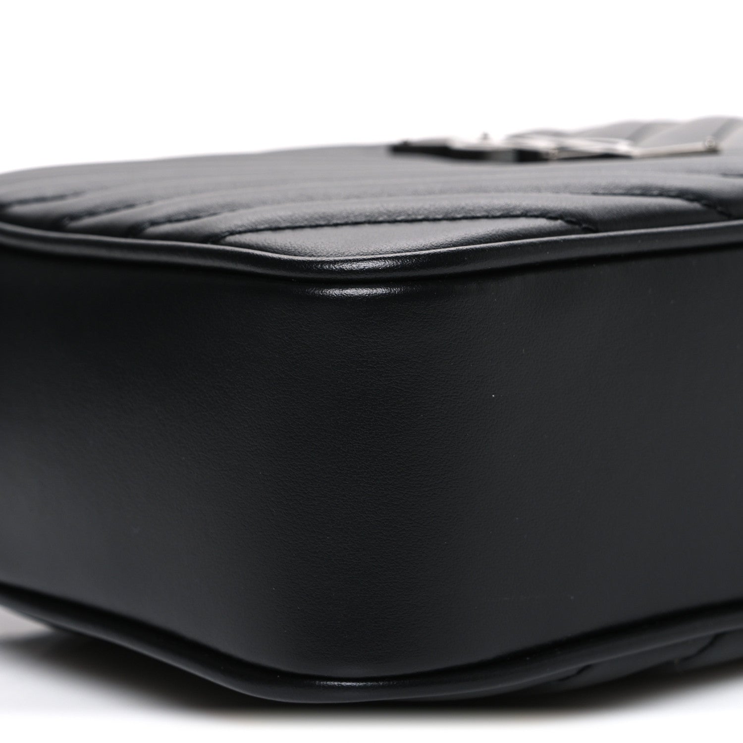 Saint Laurent Calfskin Matelasse Monogram Lou Camera Bag Black 9 of 10