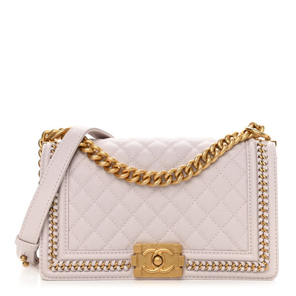 Chanel Caviar Quilted Chain Around Medium Boy Flap Light Purple 1 of 10