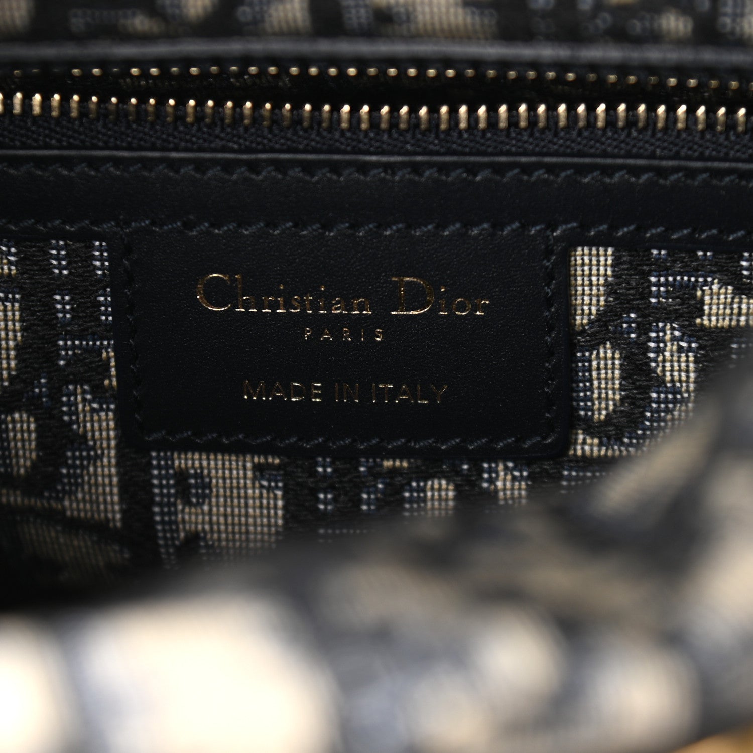Christian Dior Wicker Oblique Medium Lady Dior Bag Blue 6 of 9