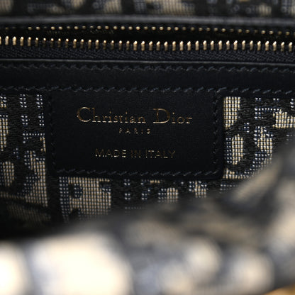Christian Dior Wicker Oblique Medium Lady Dior Bag Blue 6 of 9