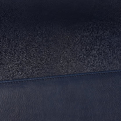Chanel Calfskin Double Stitch New Medium Boy Flap Navy Blue 9 of 13