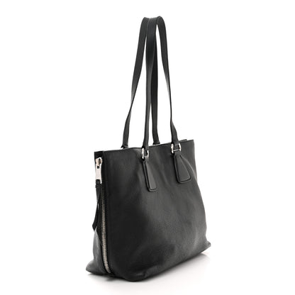 Prada Vitello Daino Tote Black 2 of 10