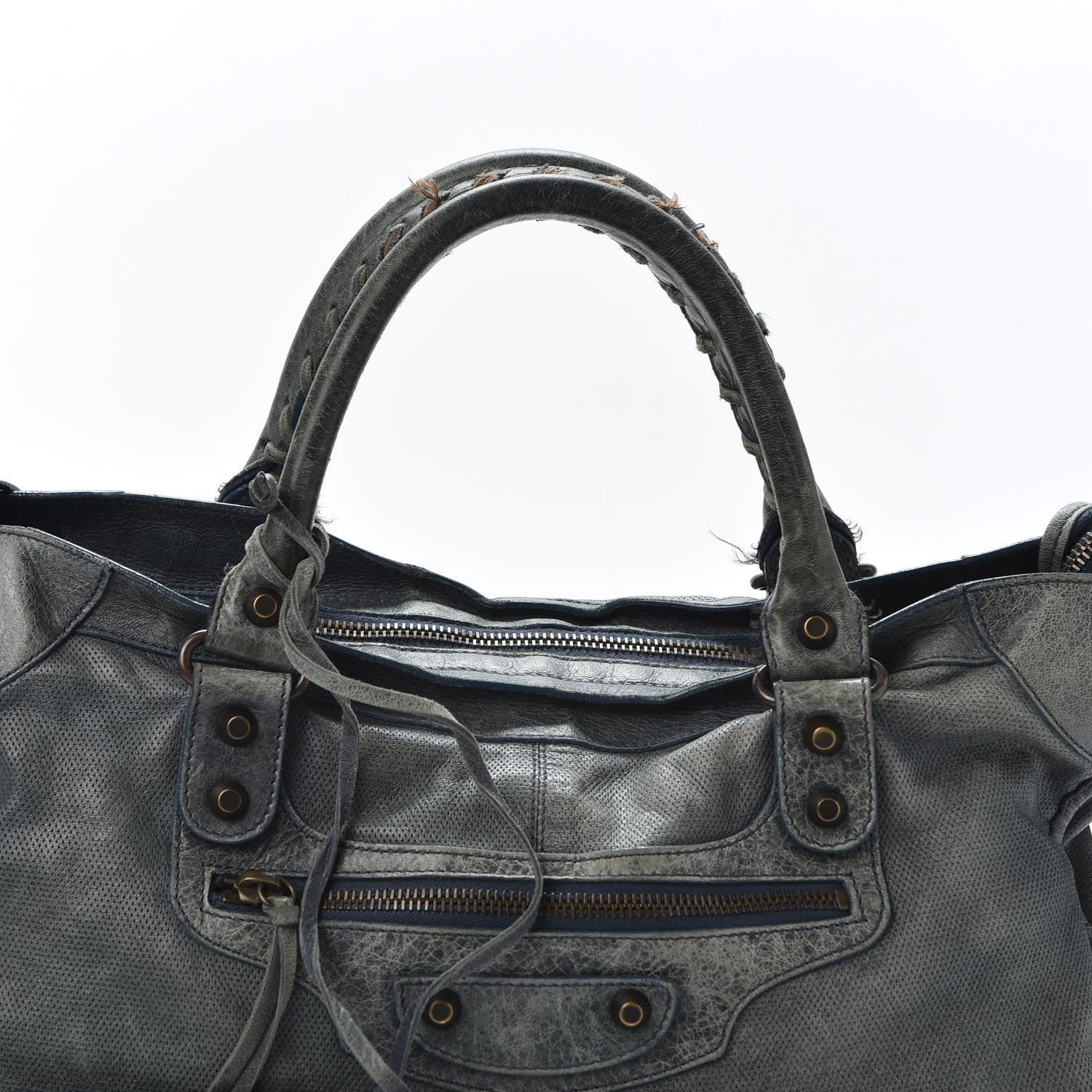 Balenciaga Agneau Perforated Classic Hardware City Canard 12 of 12