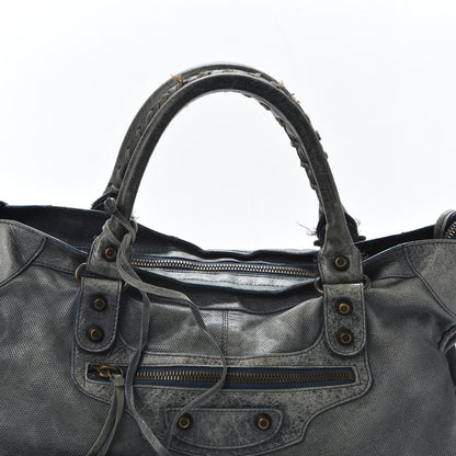 Balenciaga Agneau Perforated Classic Hardware City Canard 12 of 12