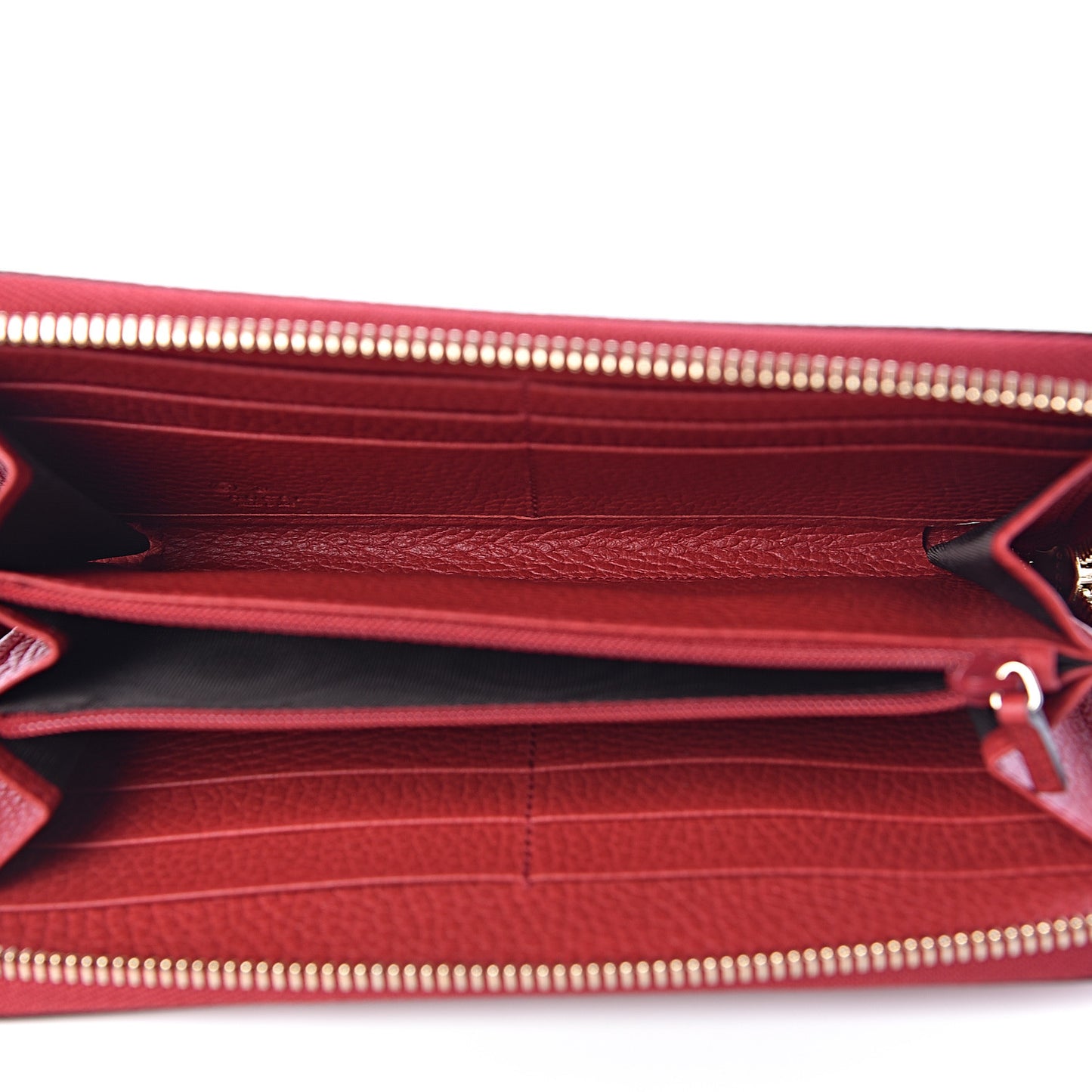 Dollar Calfskin GG Zip Around Wallet Red